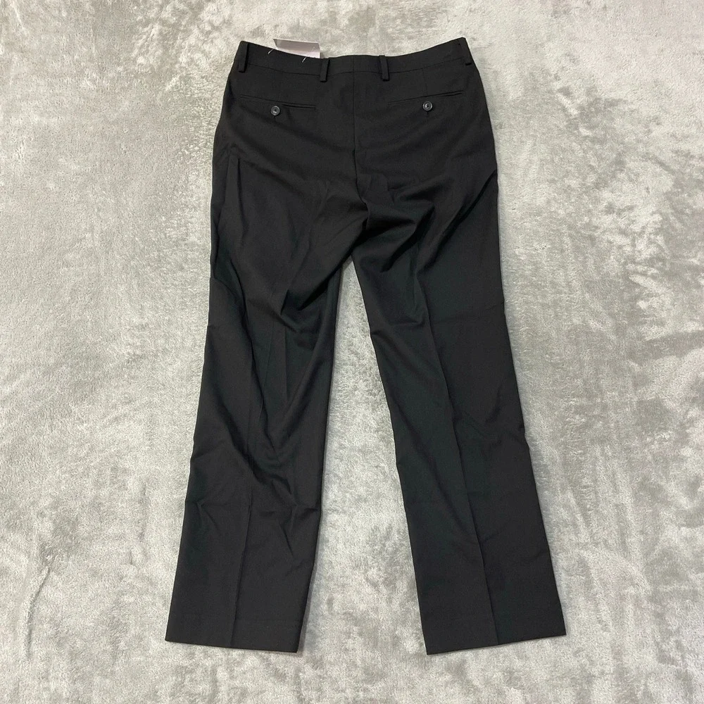 NEW Alfani Dress Pants Men's 32x32 Black Polyester Blend Slim Fit